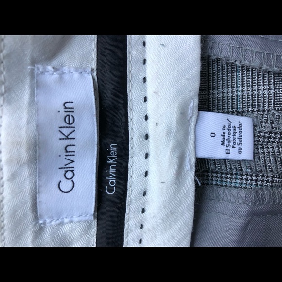 B&W Calvin Klein plaid pants - Picture 3 of 3